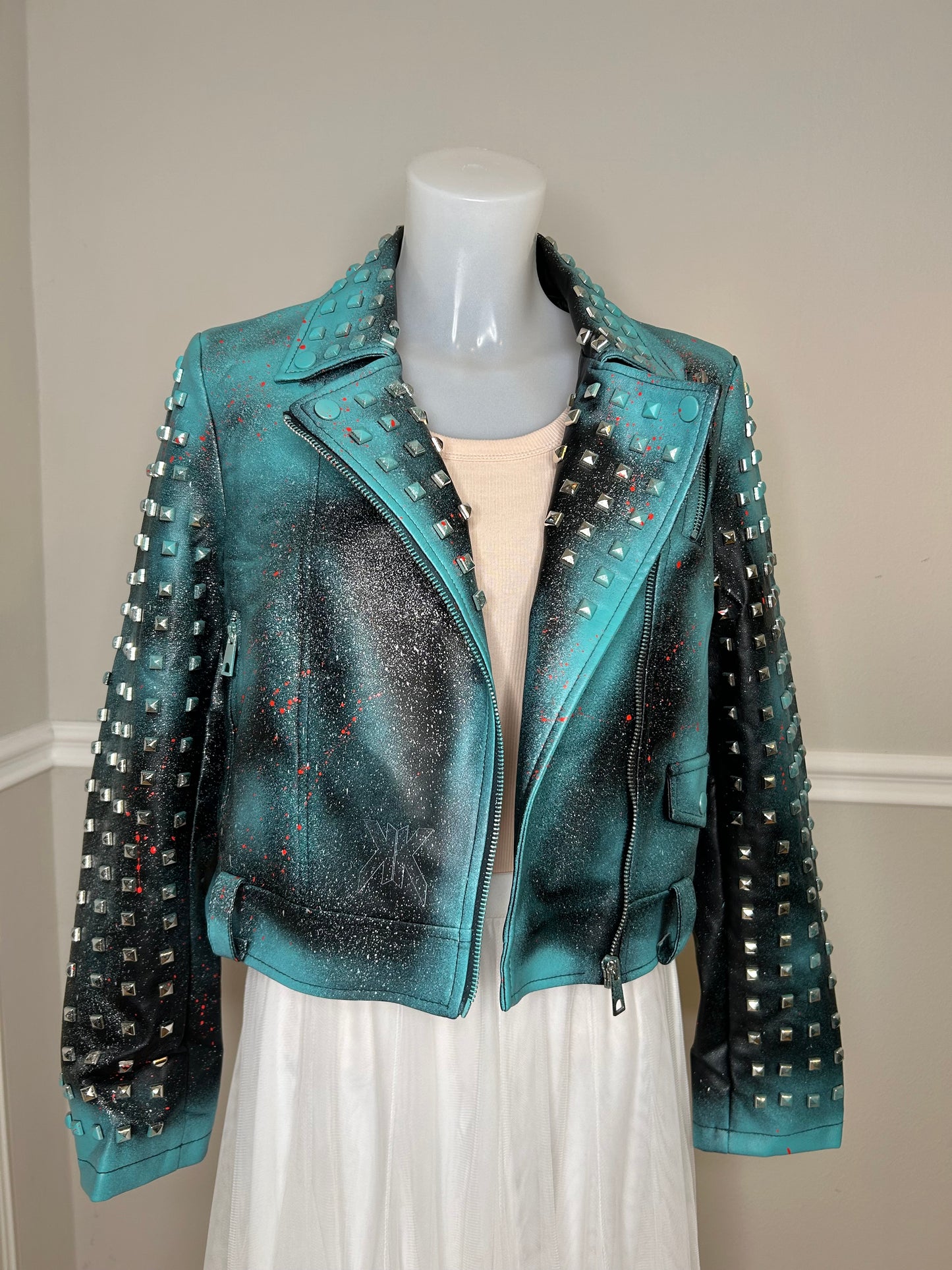 Kunst-Lederjacke "Karl Who", kunstveredelt, Grösse S