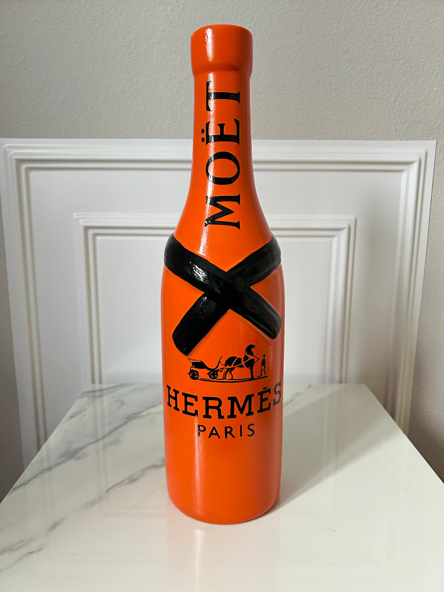 Sculpture "Champagner Skulptur & Vase "