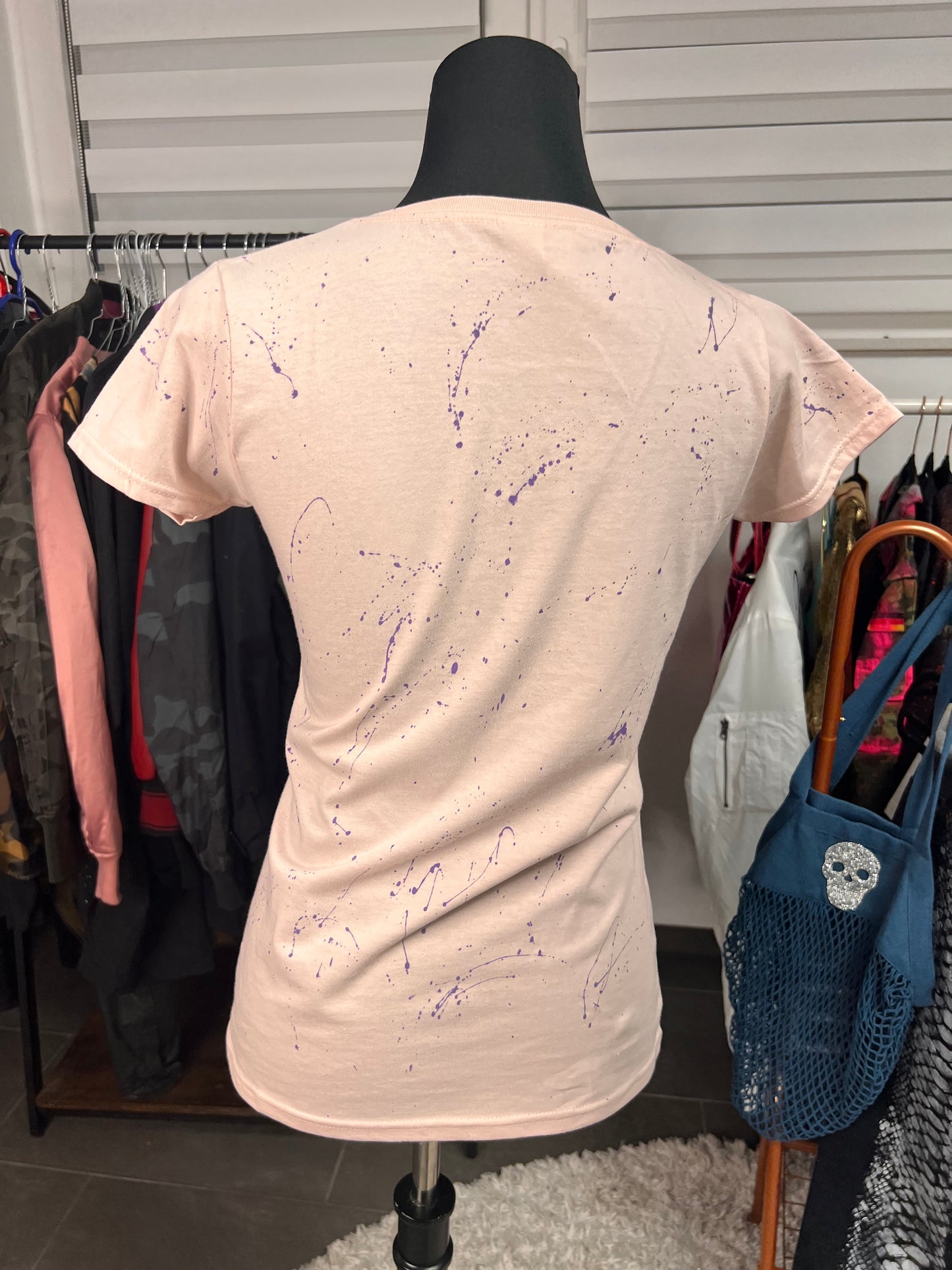 T-Shirt, kurzarm, „Mouse Love“, kunstveredelt