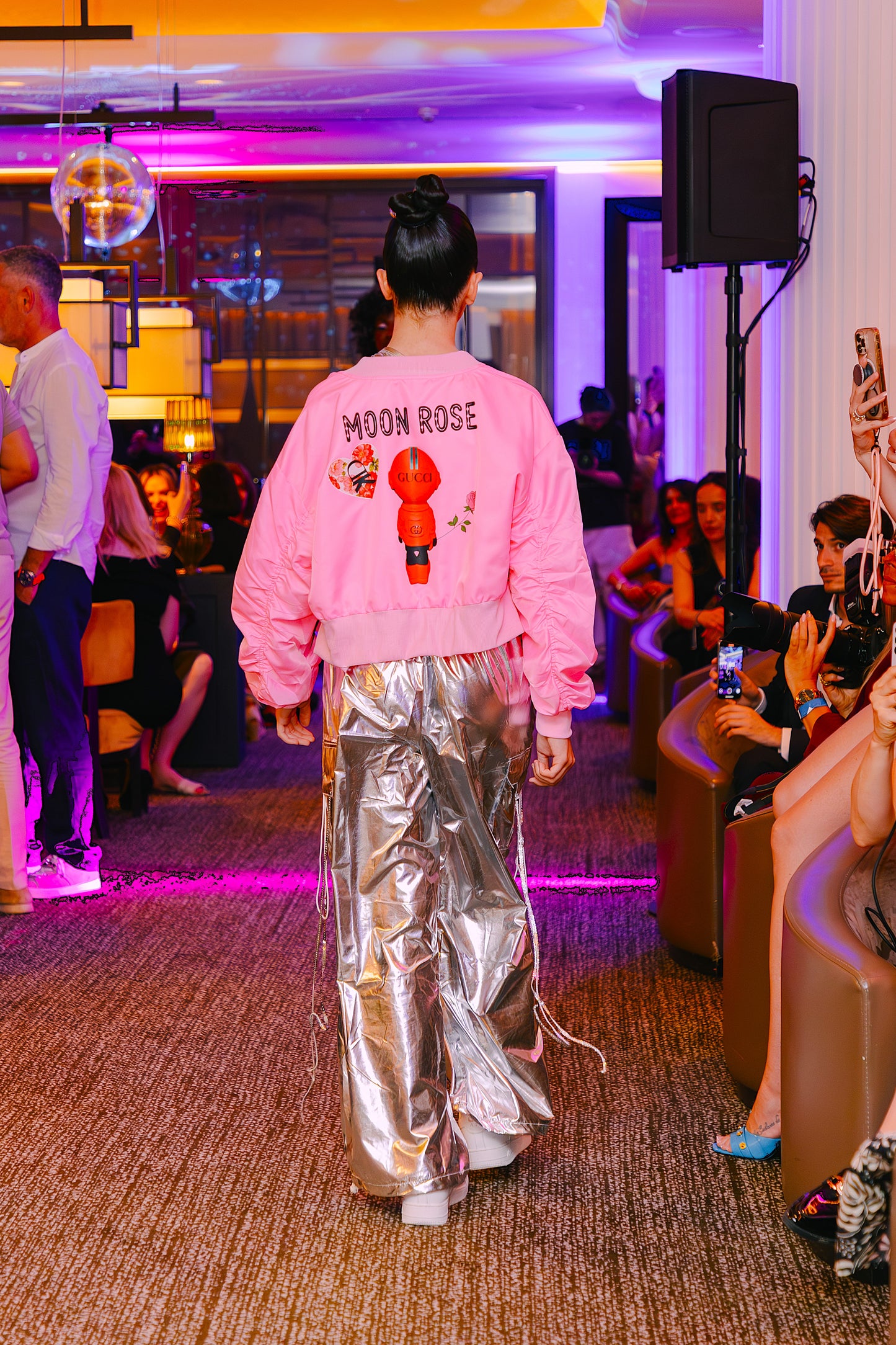 Bomberjacke Moon Rose, Größe S/M, pink