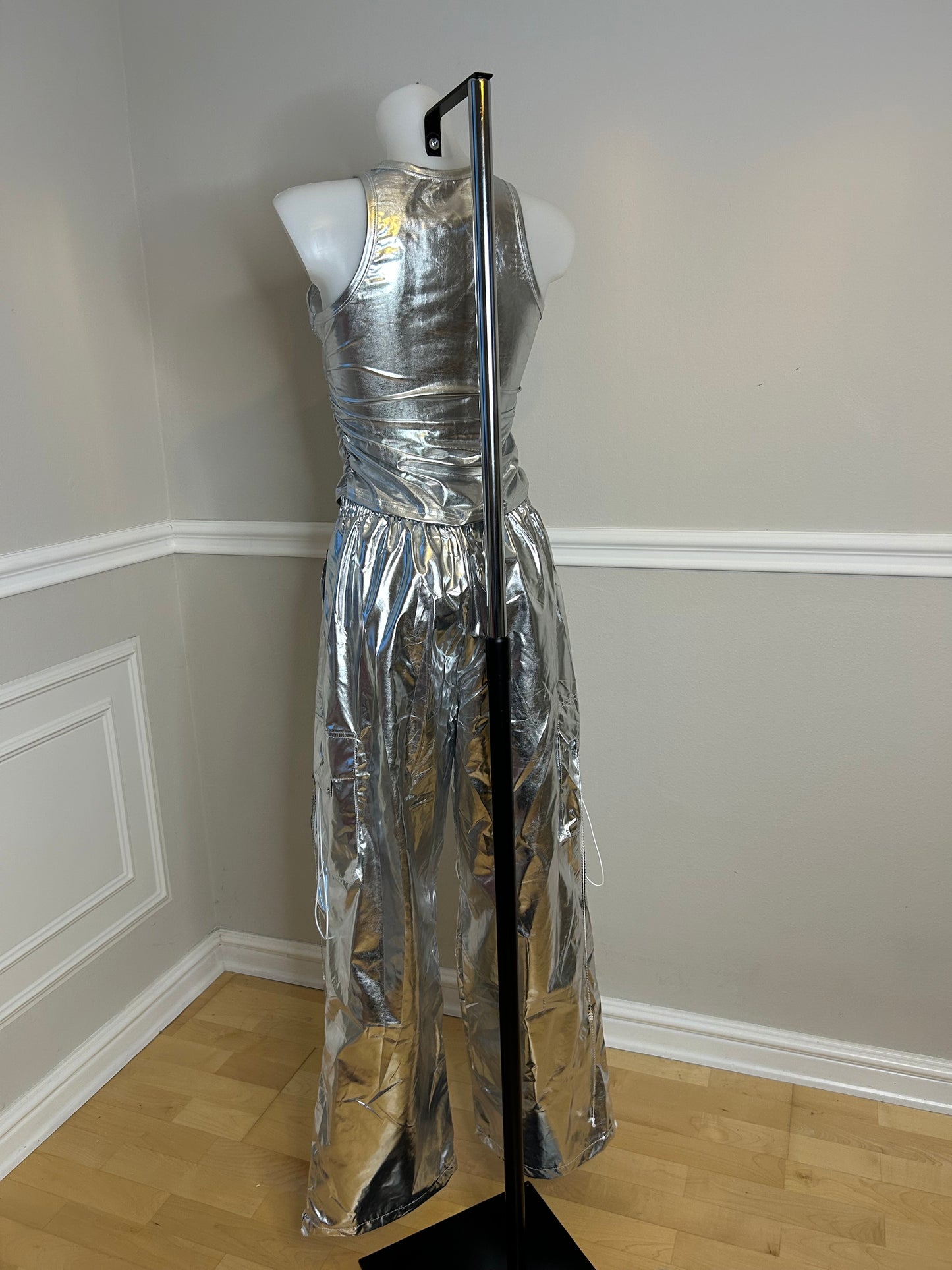 Set aus Top&Hose Sparkling Moon, silver, Größe S