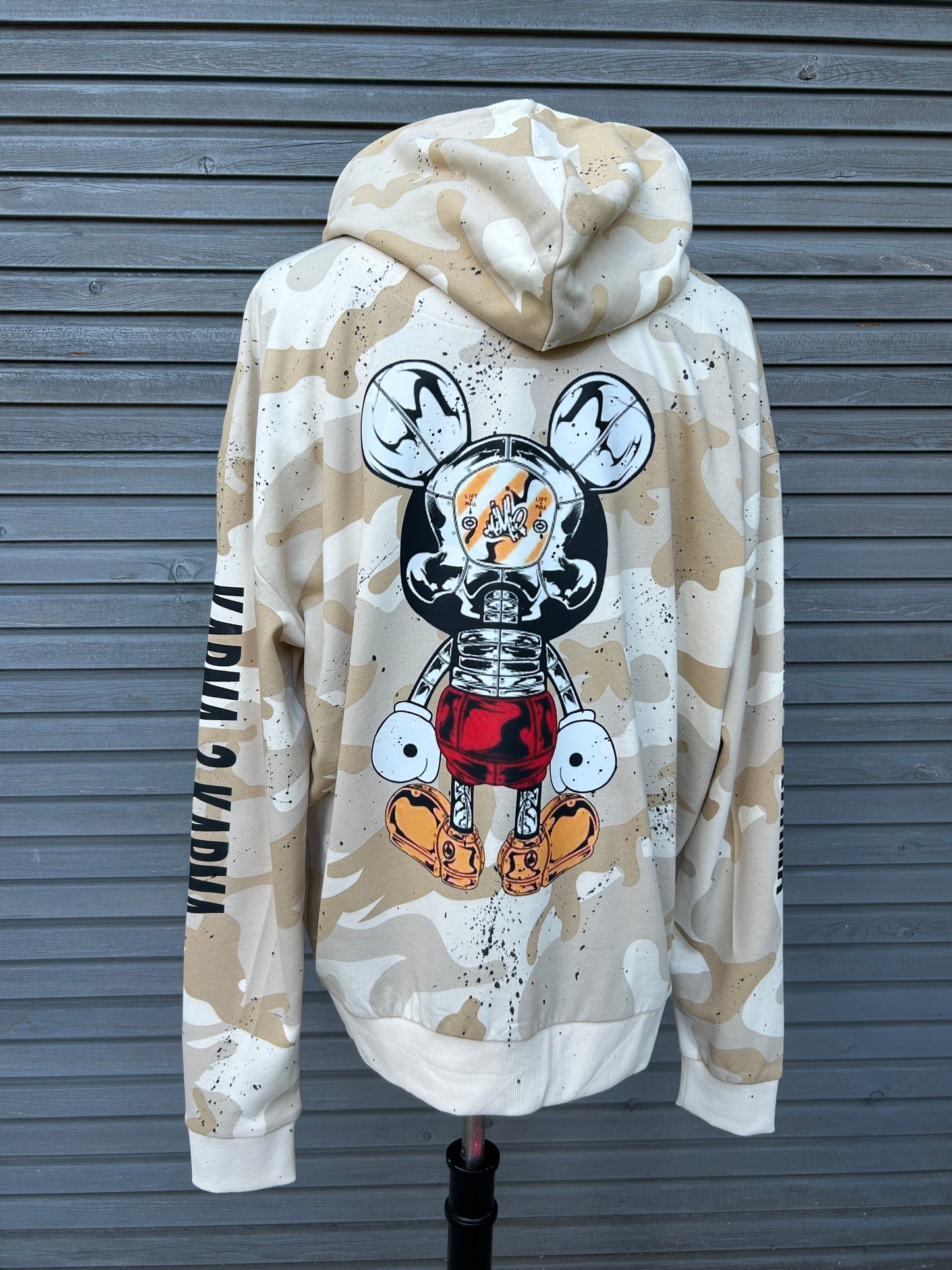 Hoodie "Mouse Love", kunstveredelt, Größe L