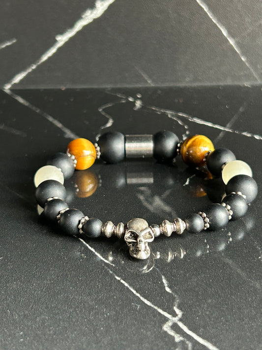 Heilstein-Perlenarmband "Immortal", Größe M