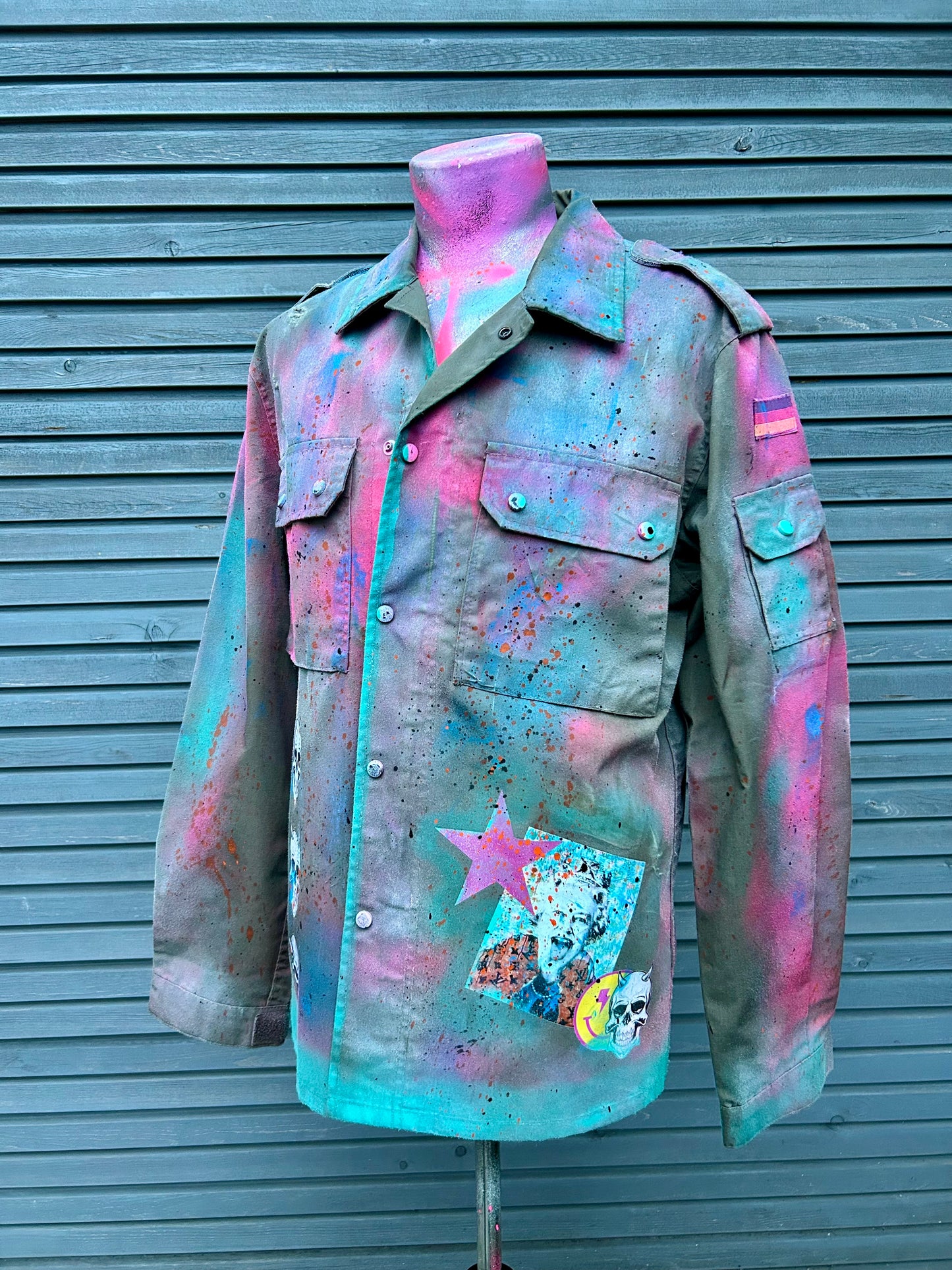 Military Jacket "Immortal Sculp", kunstveredelt, Größe L
