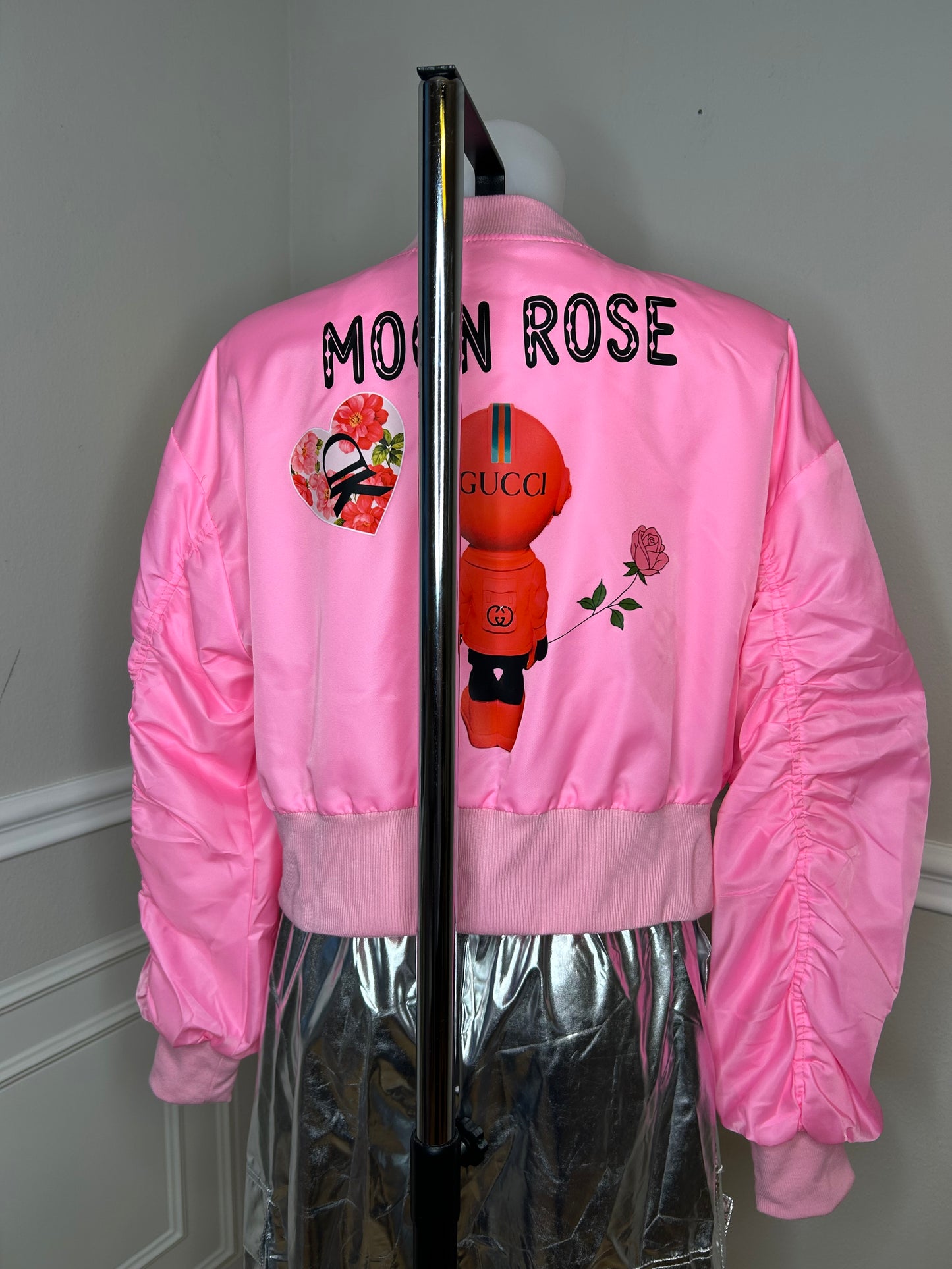 Bomberjacke Moon Rose, Größe S/M, pink