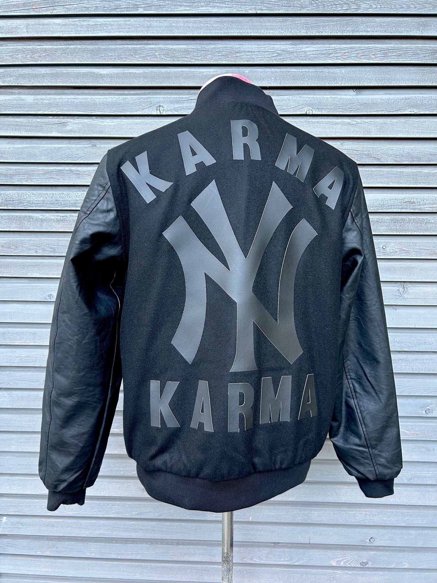College Jacke "NY Karma", kunstveredelt, Größe M