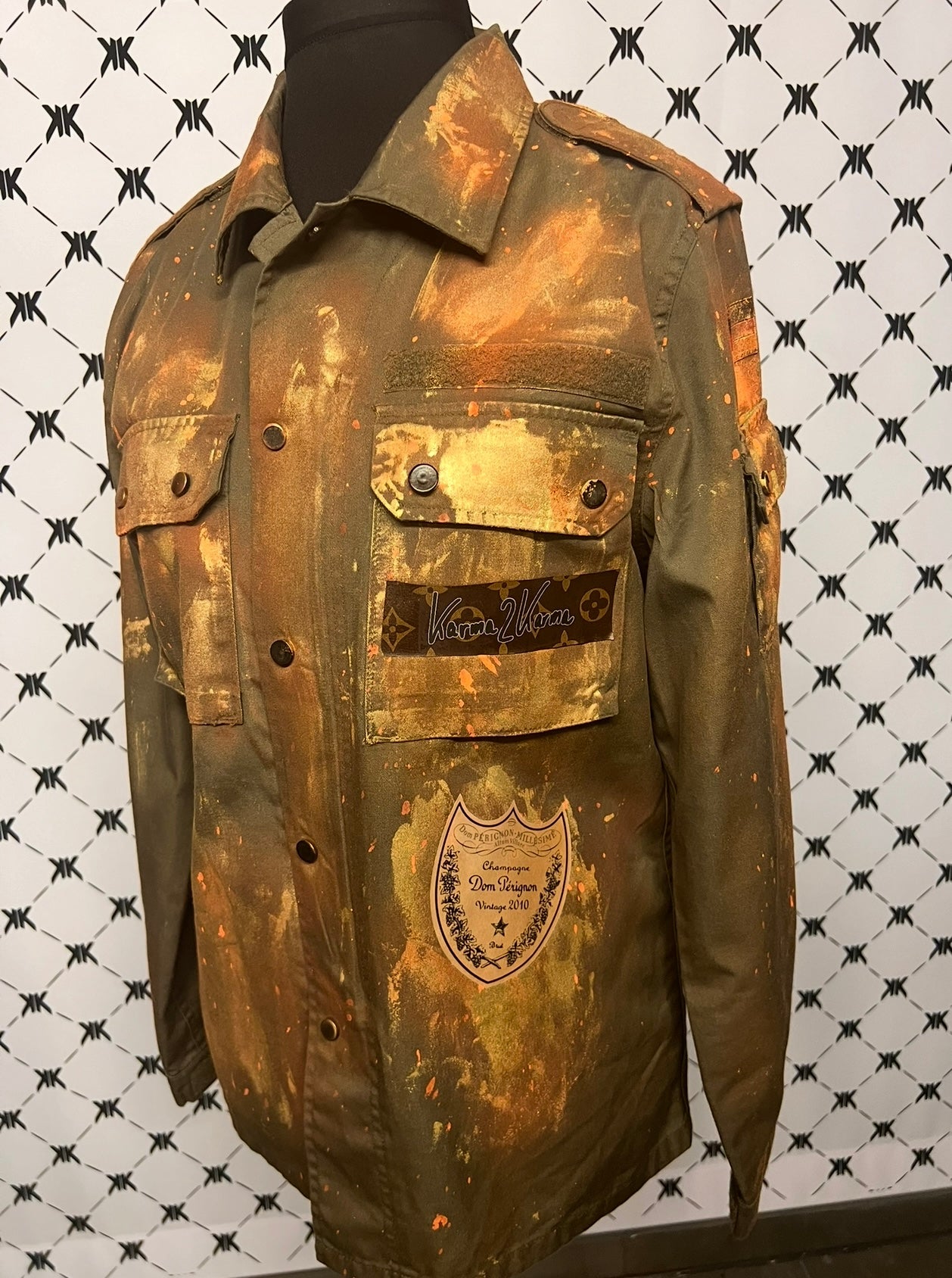 Military Jacket "Luxury Clash", kunstveredelt