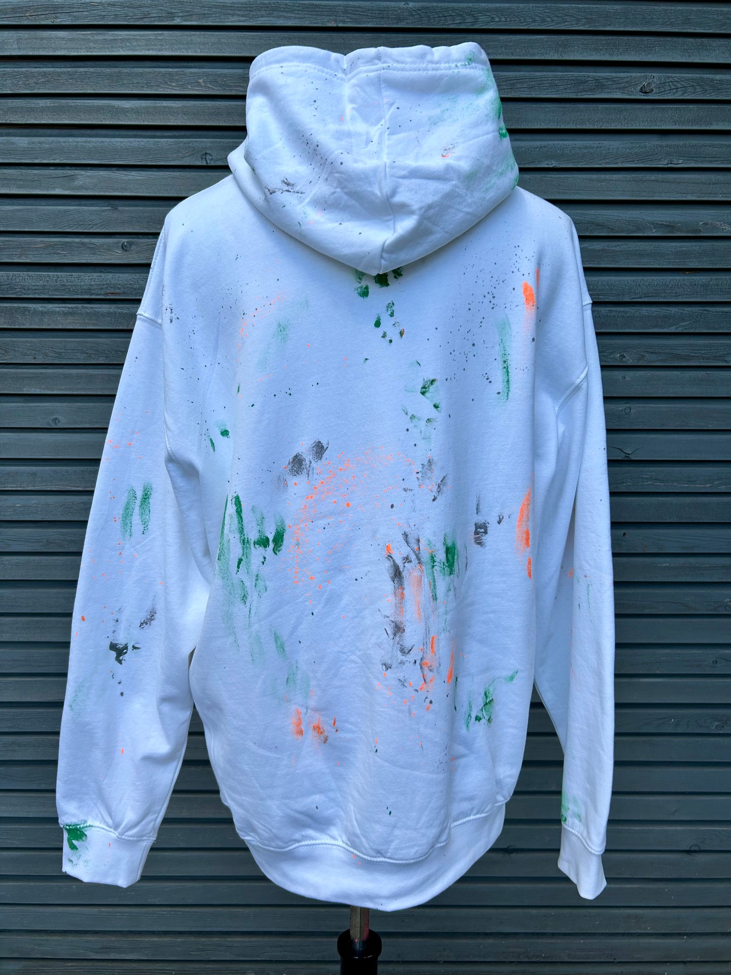 Hoodie "Punk Teddy", kunstveredelt, Größe XL