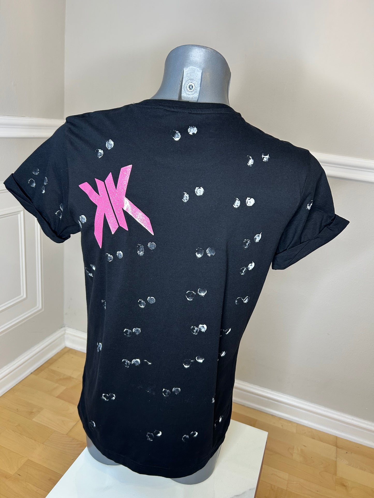 T-Shirt, kurzarm, „Mouse Love “,  kunstveredelt, Größe M