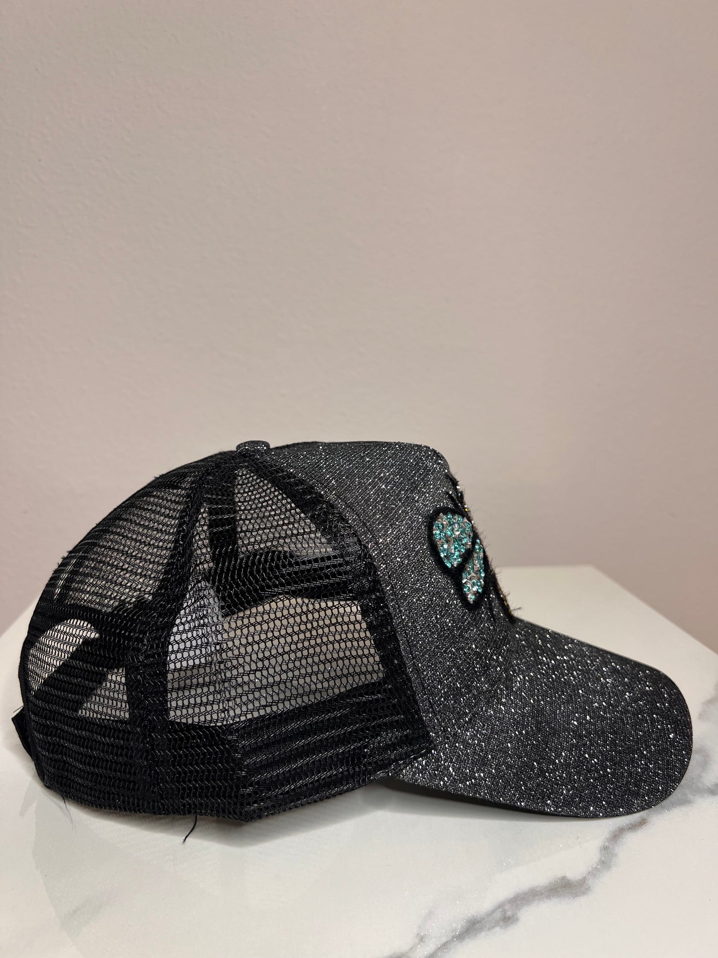 Cap, „Glitter Bee“, kunstveredelt