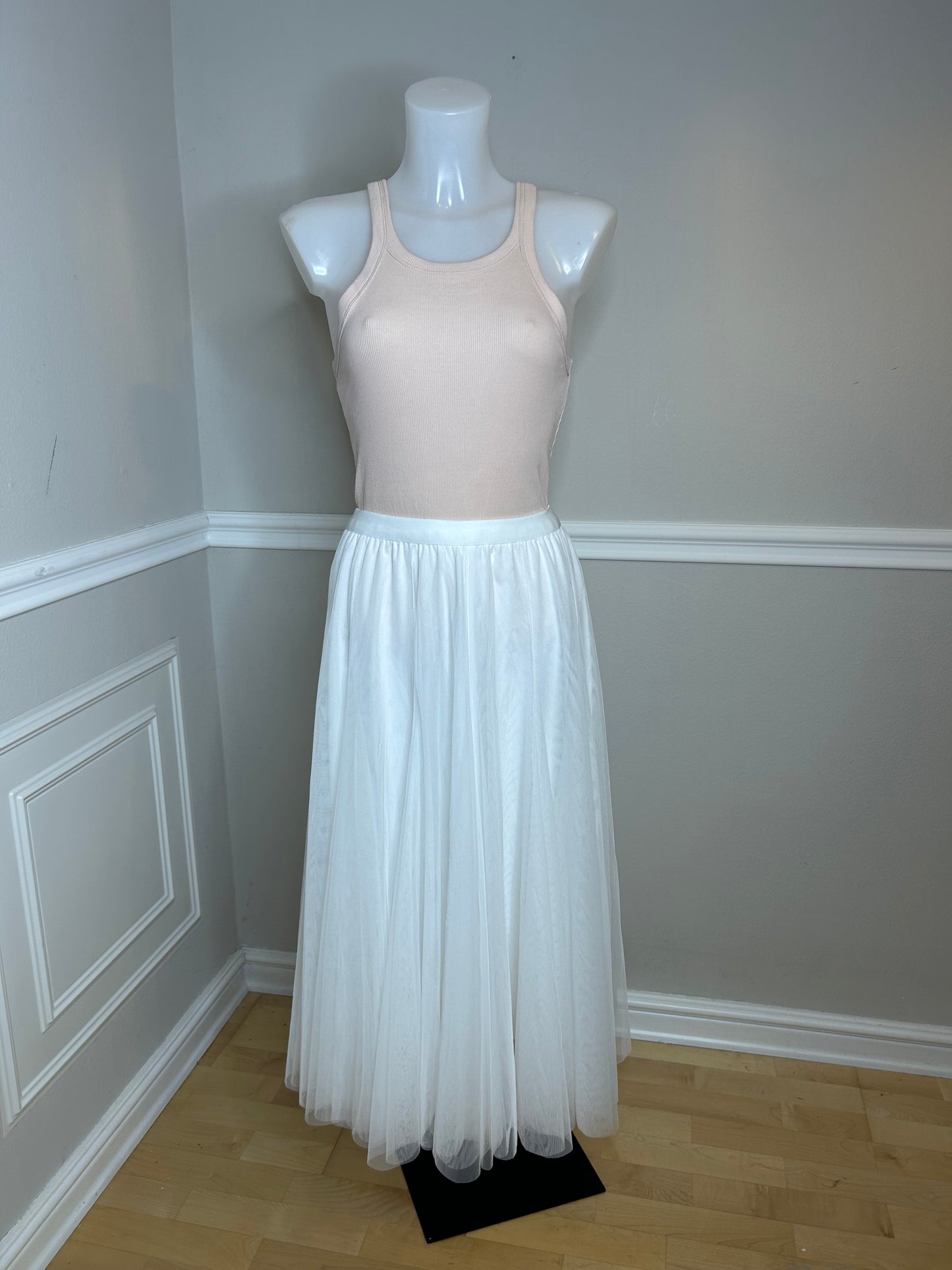 Tüllrock "White Dream" weiß, mehrschichtig deckend, Größe S