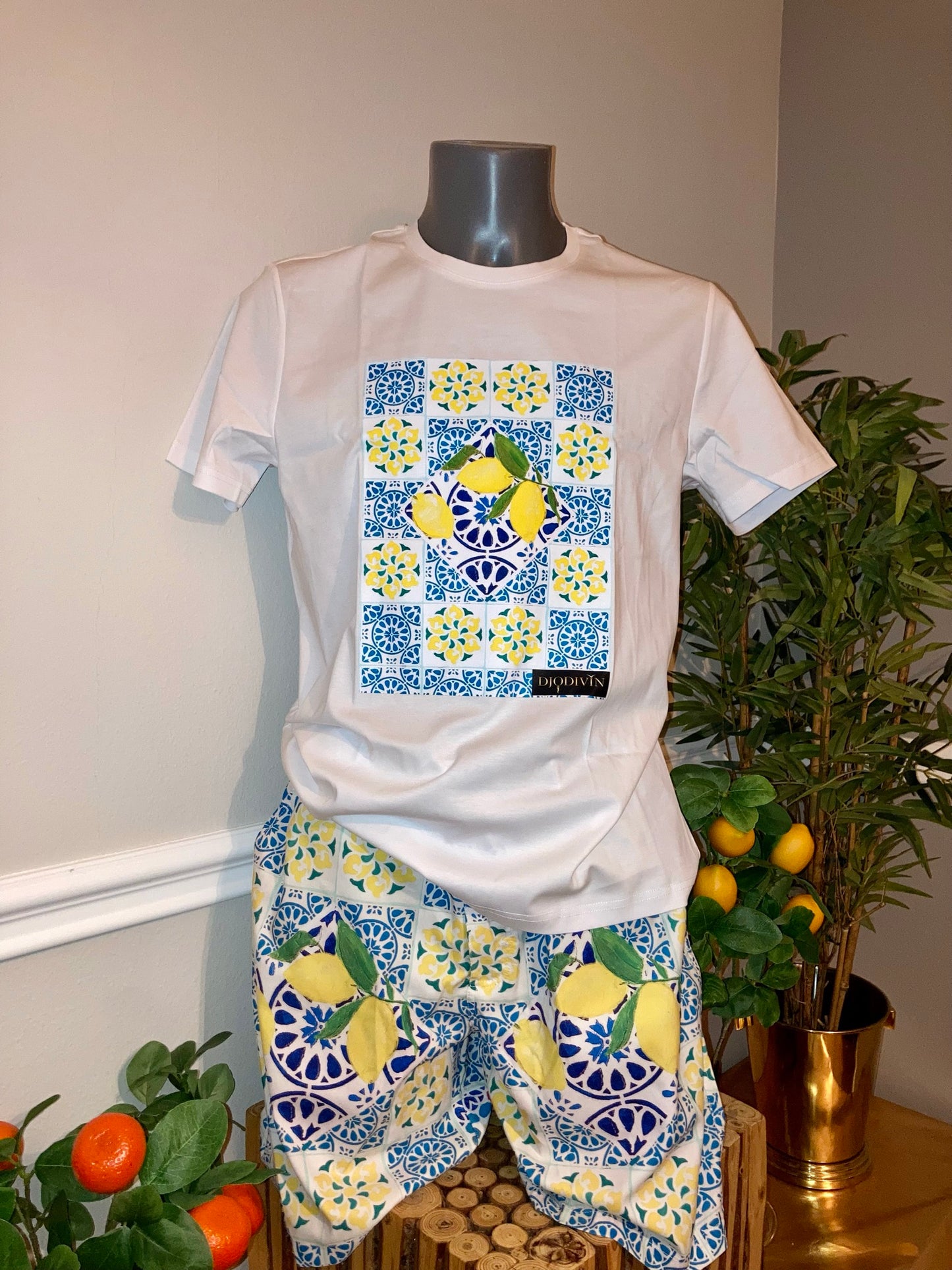 Shorts "Amalfi Lemon", Größe M/L