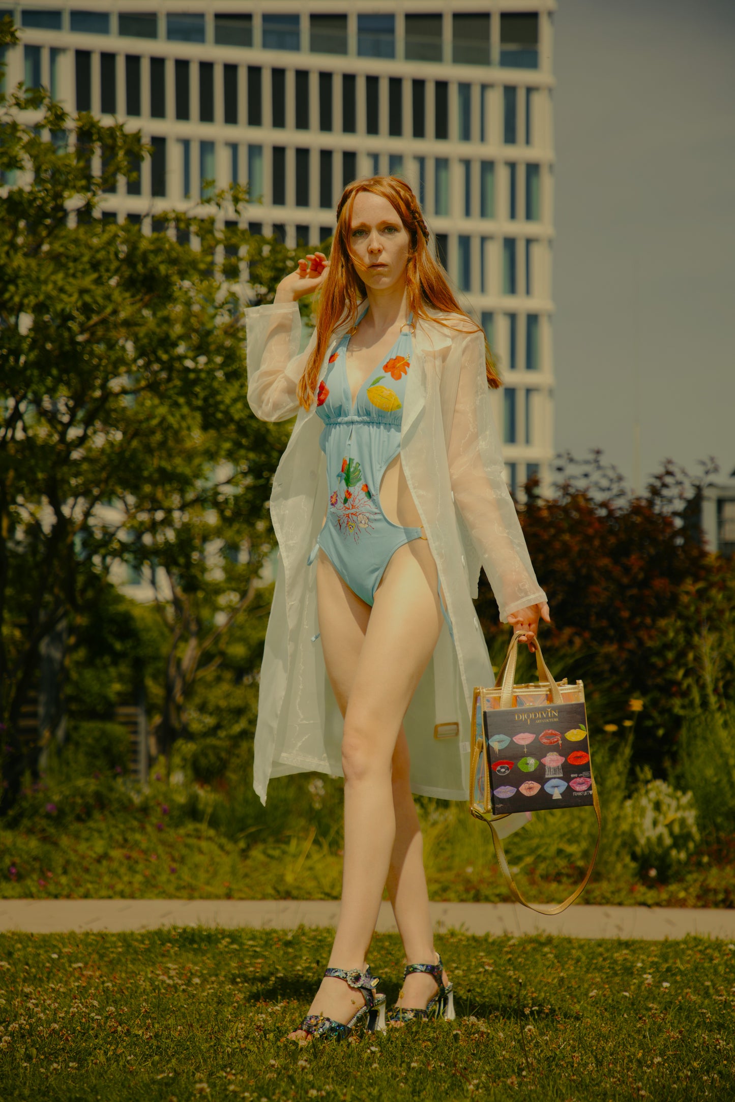 Organza Trenchcoat "White Dream"