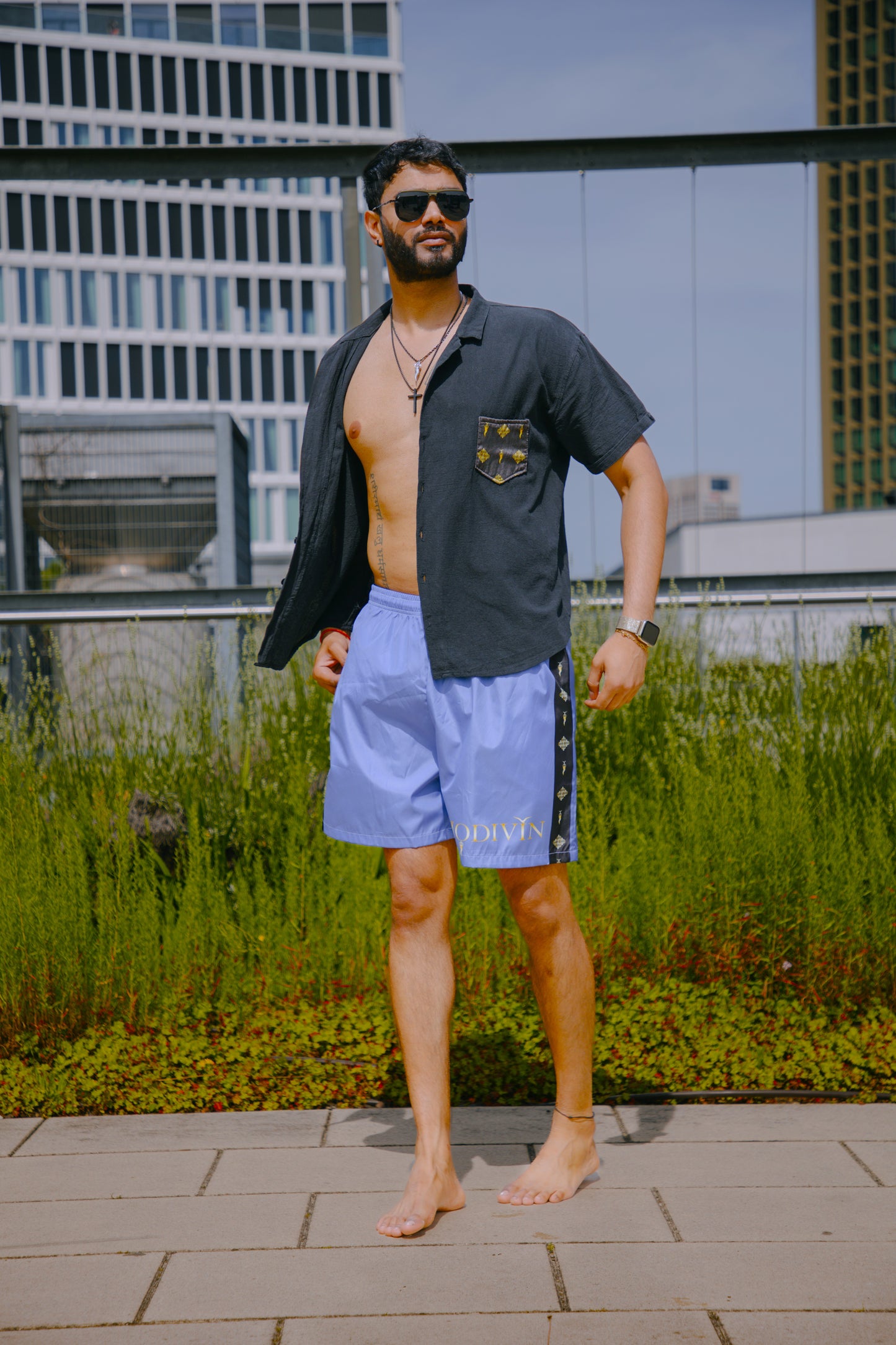 Badehose "Swim Shorts Blue Purple"