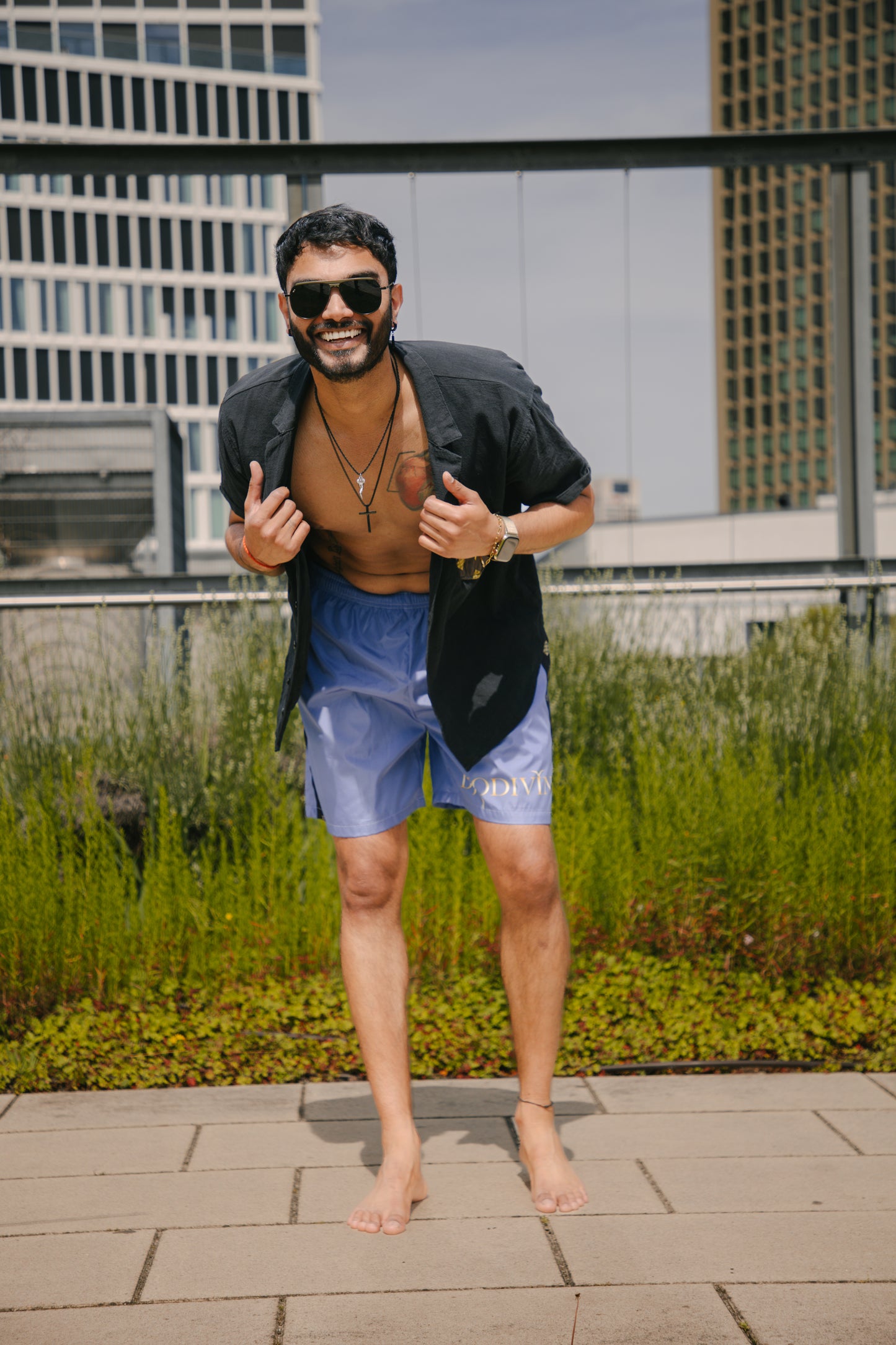 Badehose "Swim Shorts Blue Purple"