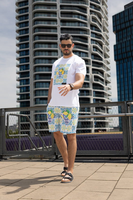 Shorts "Amalfi Lemon", Größe M/L