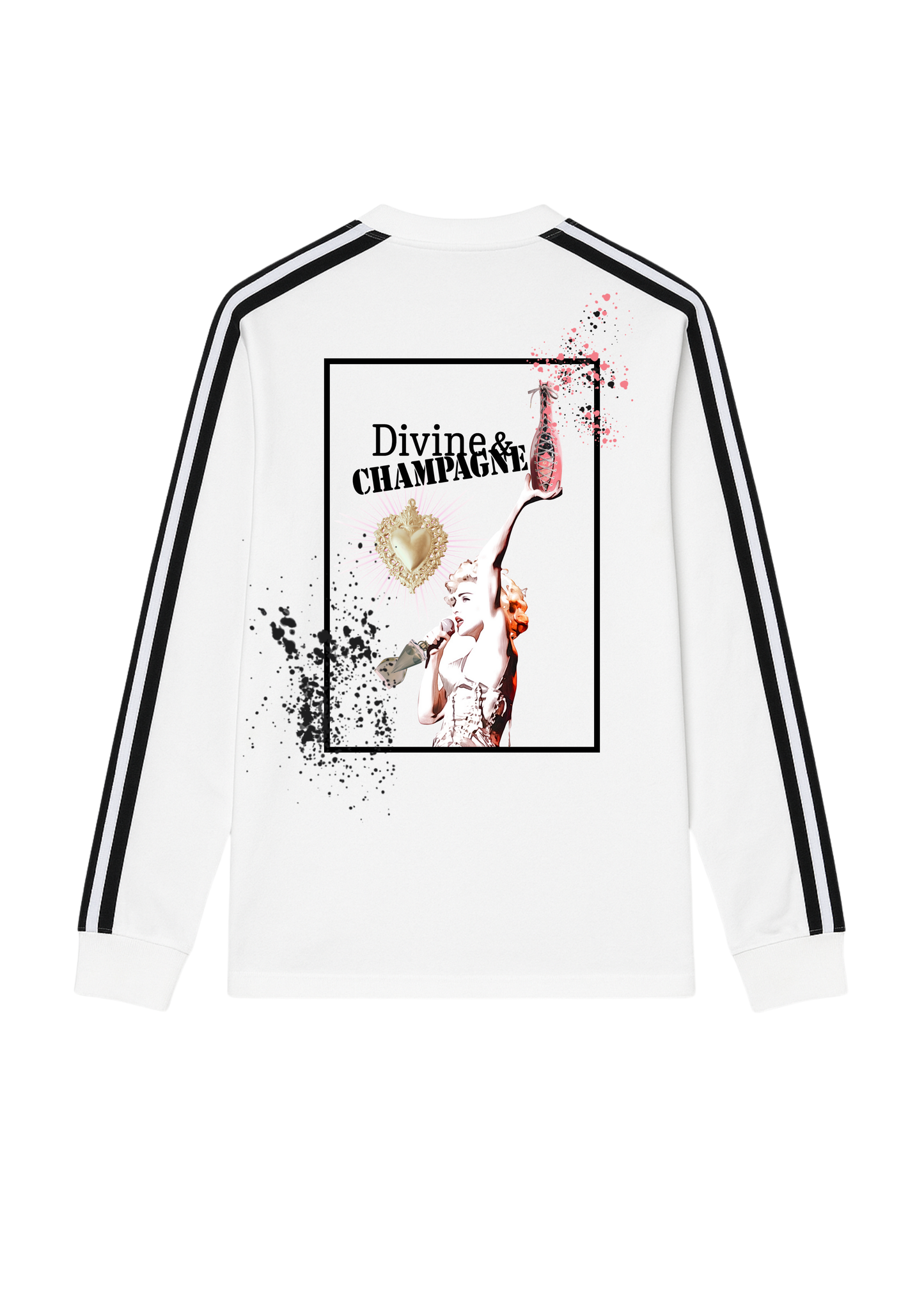 Longsleeve Shirt, Champagne Corsett, Women, white