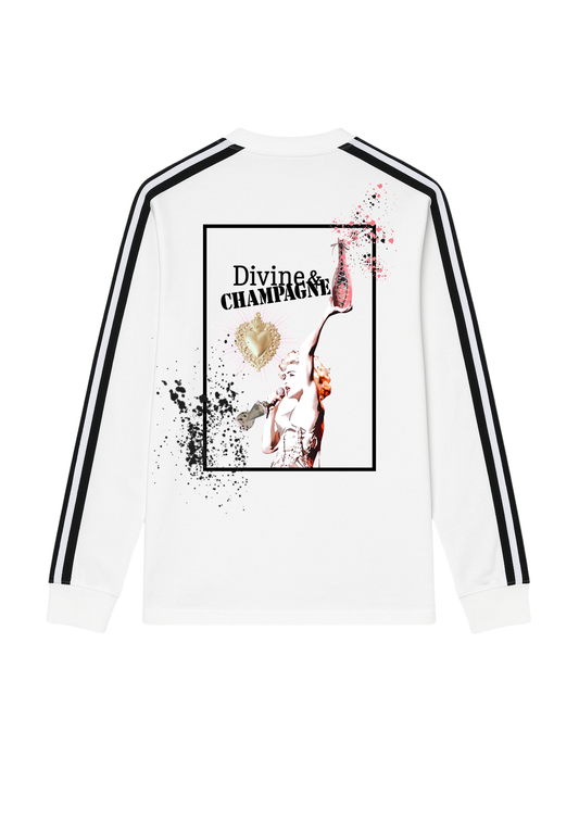 Longsleeve Shirt, Champagne Corsett, Women, white