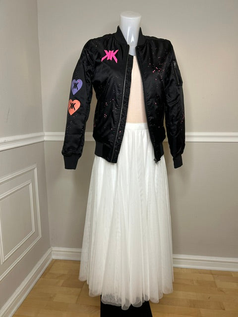 Bomberjacke "Mouse Love", kunstveredelt, S