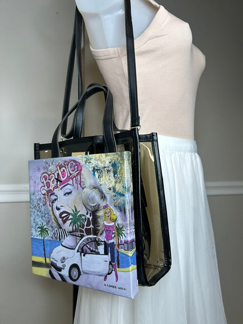 Art Bag "Don't call me Barbie" mit Mini-Leinwand