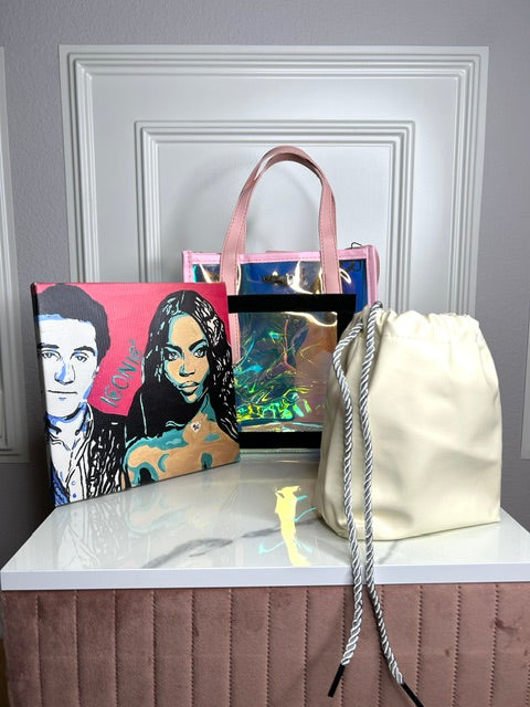Art Bag "Naomi's Secret Love" mit Mini-Leinwand