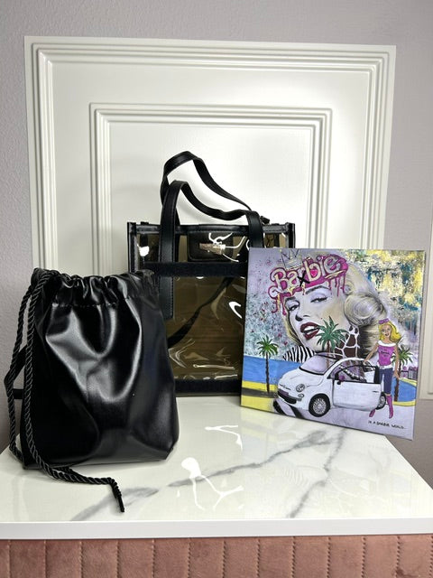 Art Bag "Don't call me Barbie" mit Mini-Leinwand