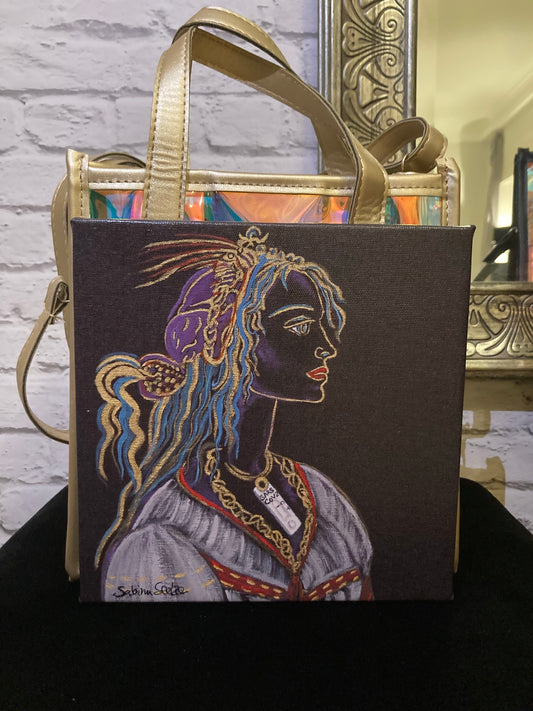 Art Bag "The Muse" mit Mini-Leinwand