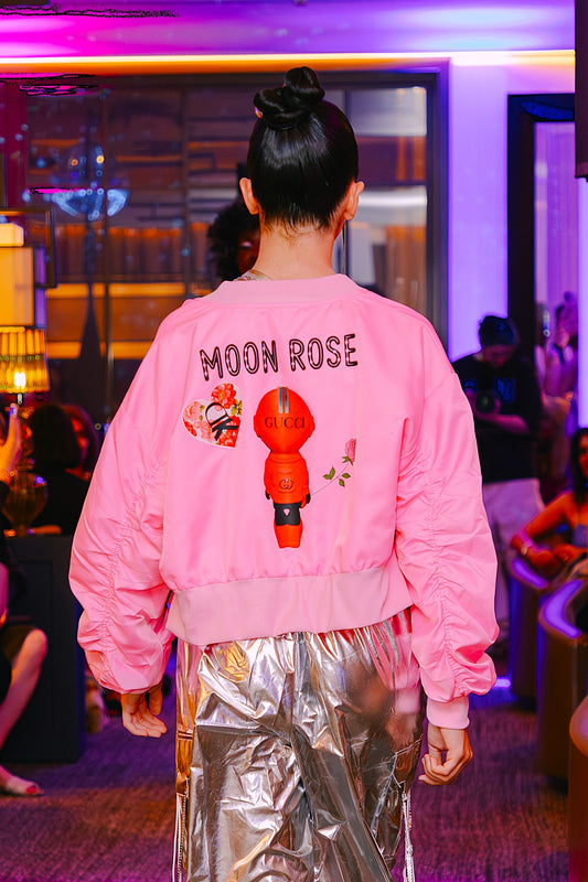 Bomberjacke Moon Rose, Größe S/M, pink