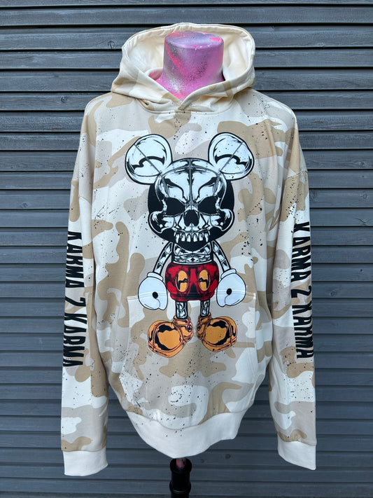 Hoodie "Mouse Love", kunstveredelt, Größe L