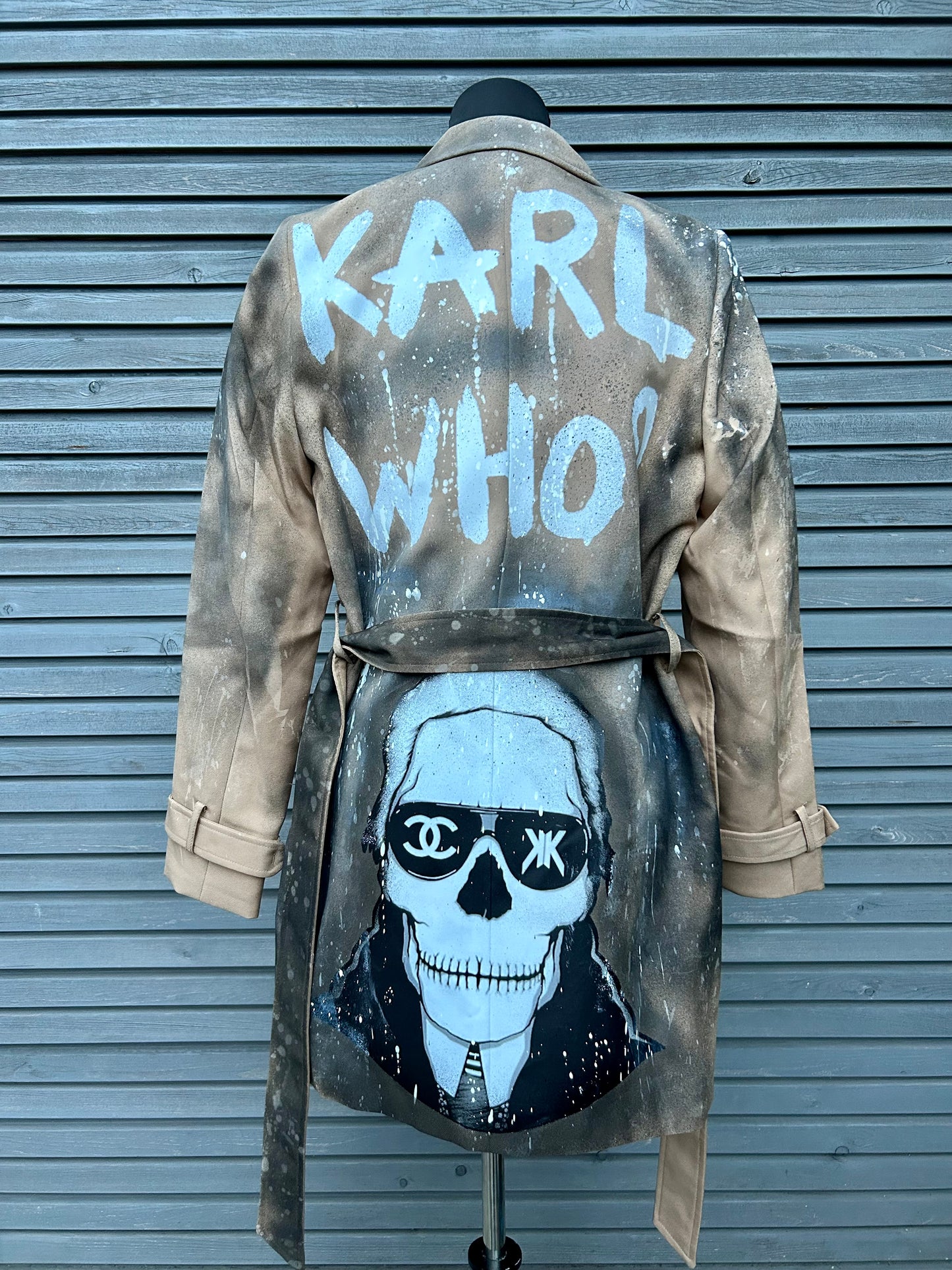 Mantel "Karl Who?", kunstveredelt