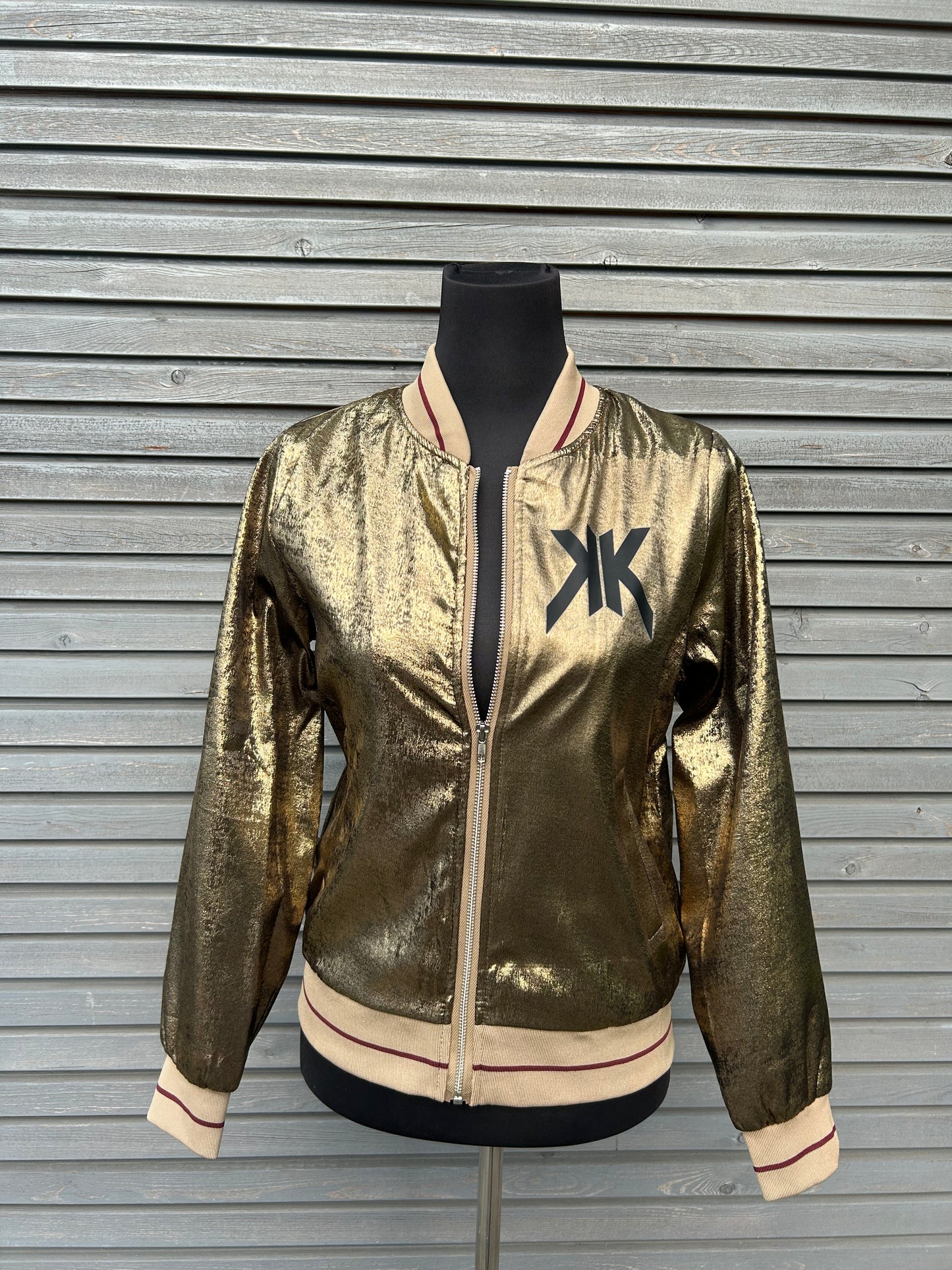 Bomberjacke "Immortal Skull", kunstveredelt, Größe S