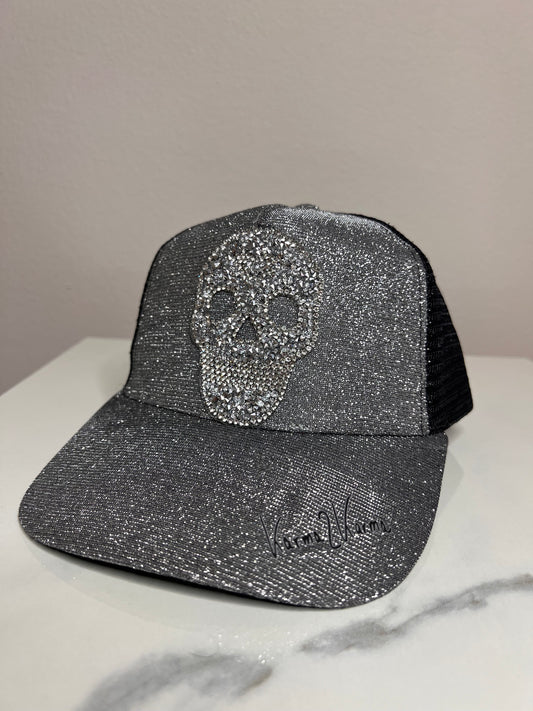 Cap, „Glitter Skull“, kunstveredelt