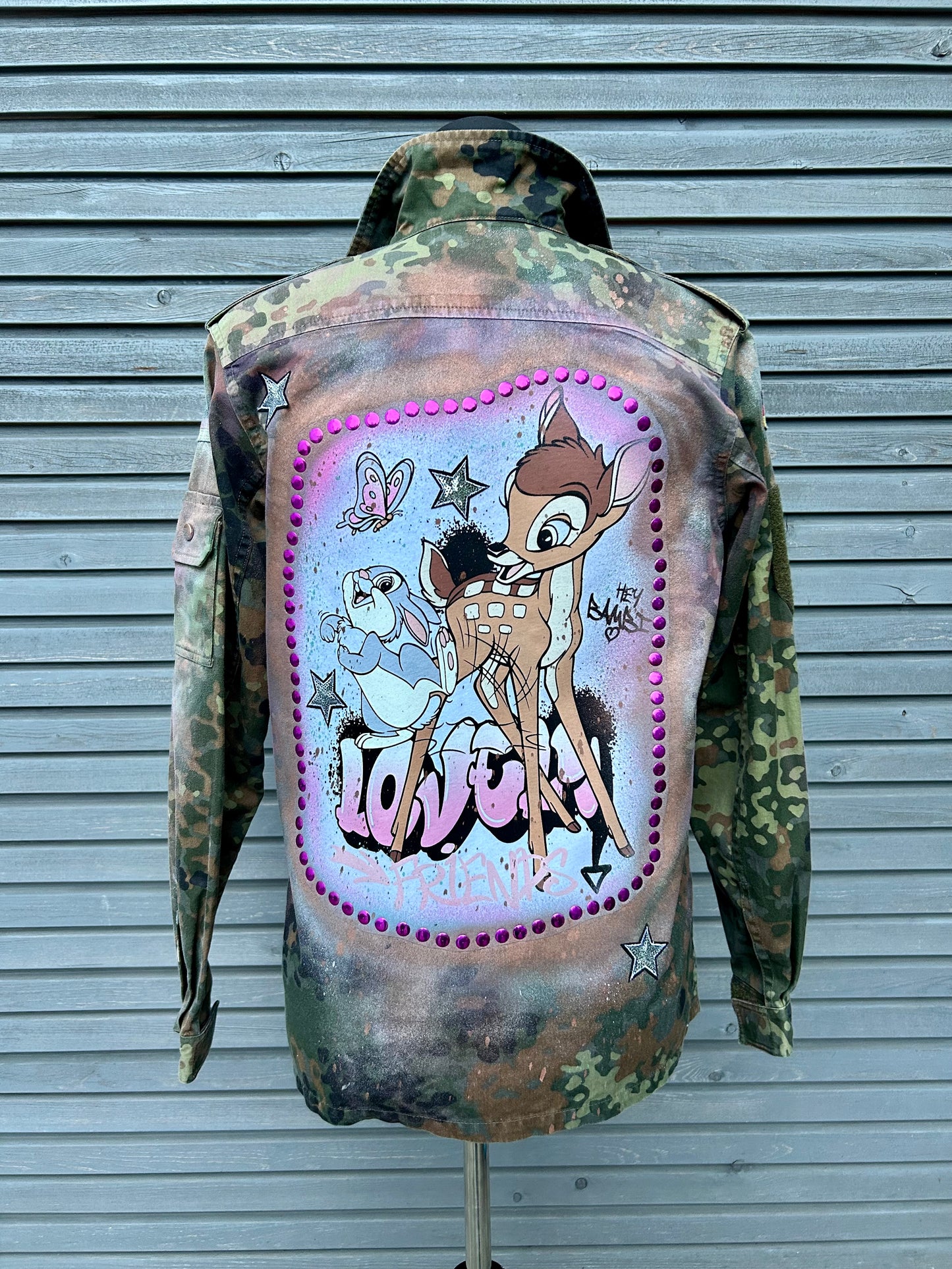 Military Jacket "Bambilina", kunstveredelt, Größe S