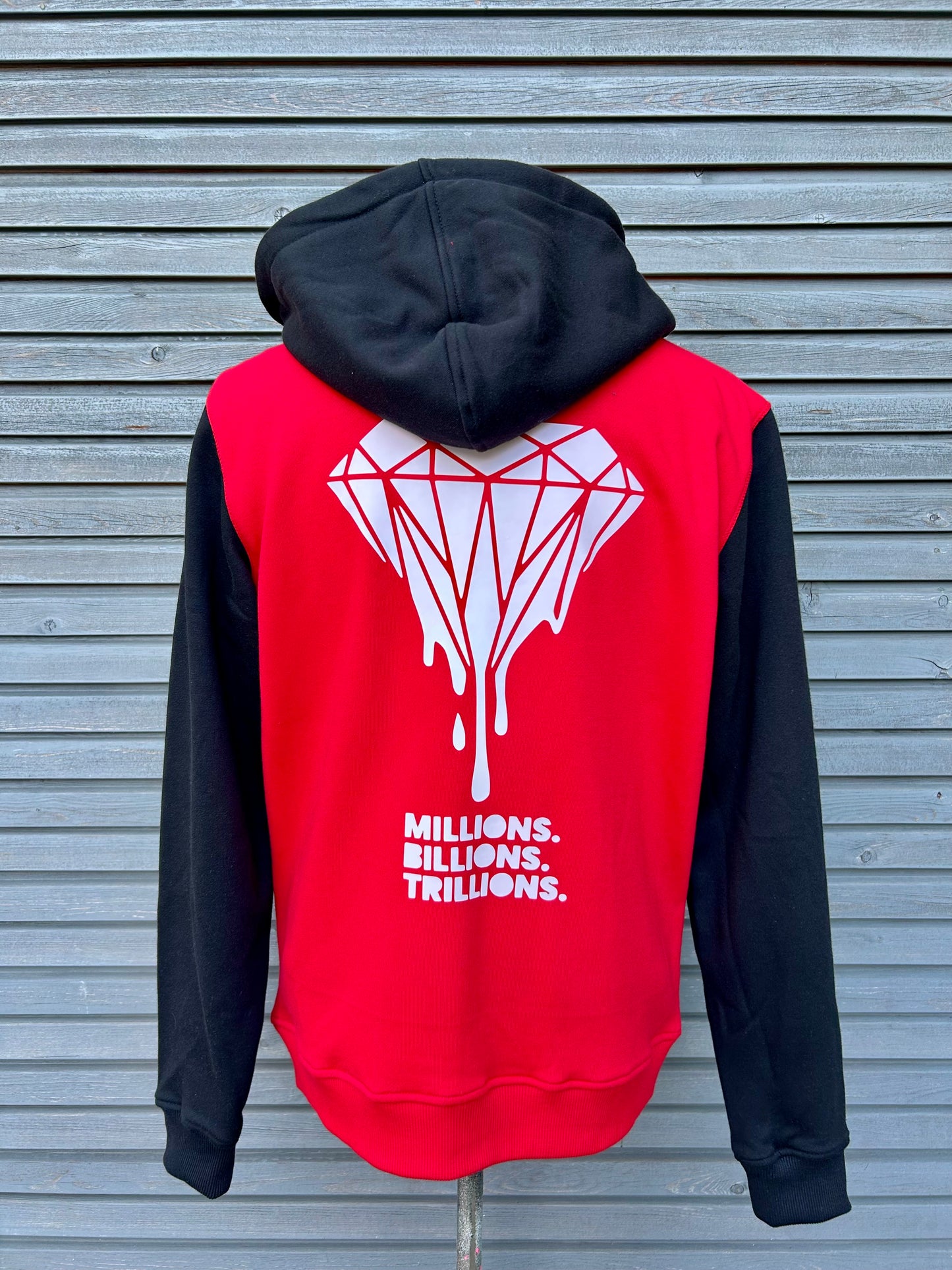 Zip-Hoodie "Money Duck", kunstveredelt, Größe M