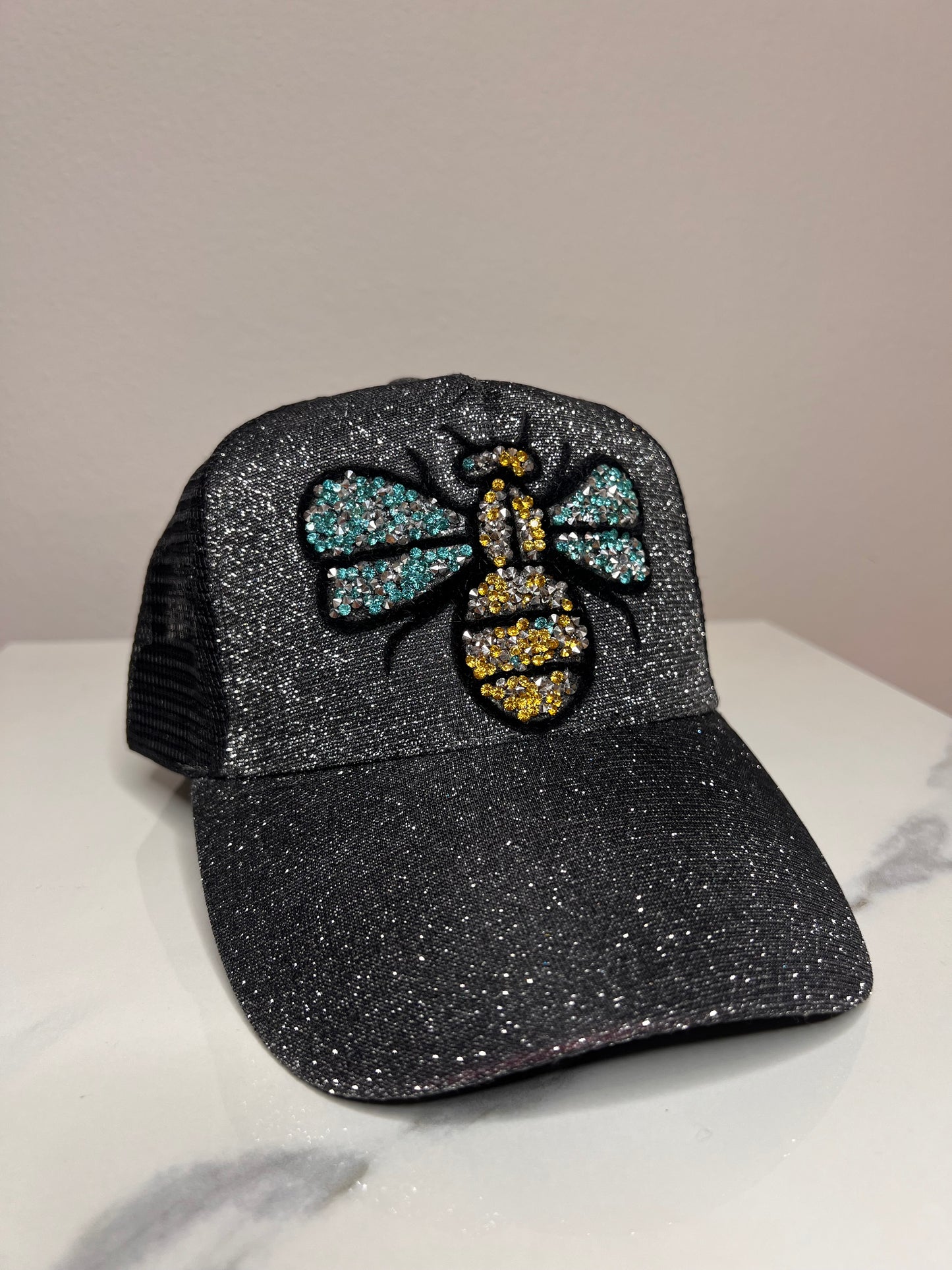 Cap, „Glitter Bee“, kunstveredelt