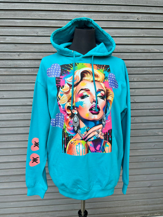 Hoodie "Diva", kunstveredelt, Größe M