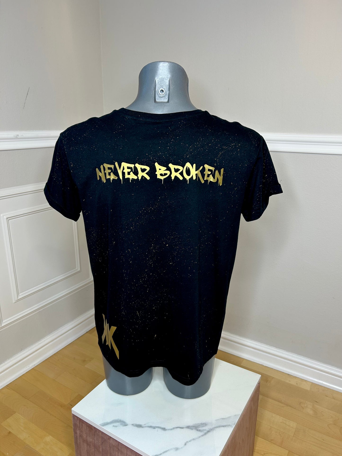 T-Shirt, kurzarm, „Money Duck“, kunstveredelt, Größe M