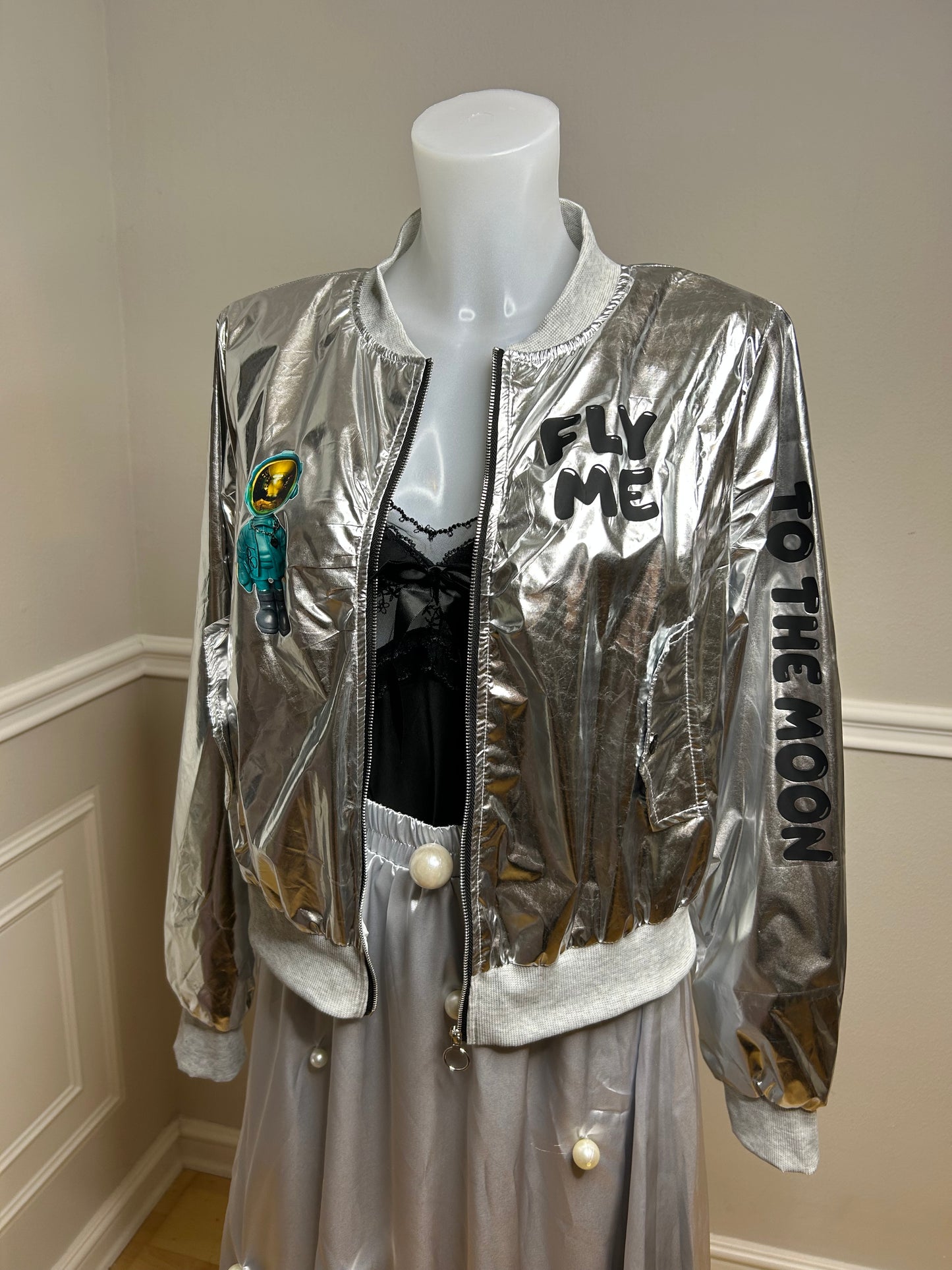 Bomberjacke Moon Breakfast at Tiffy’s , Größe S/M