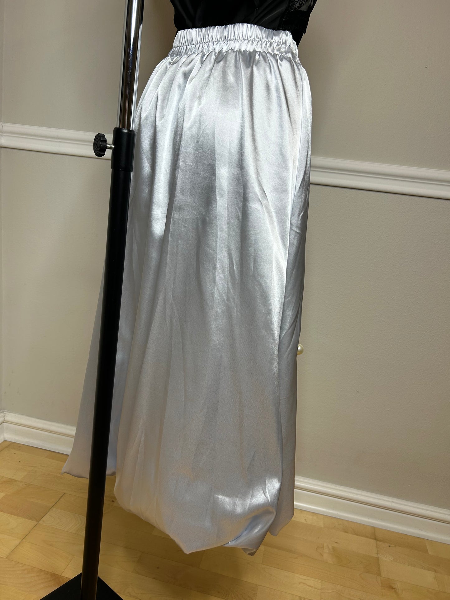 Ballonrock "Moon Pears", silber, handgenäht, Größe S