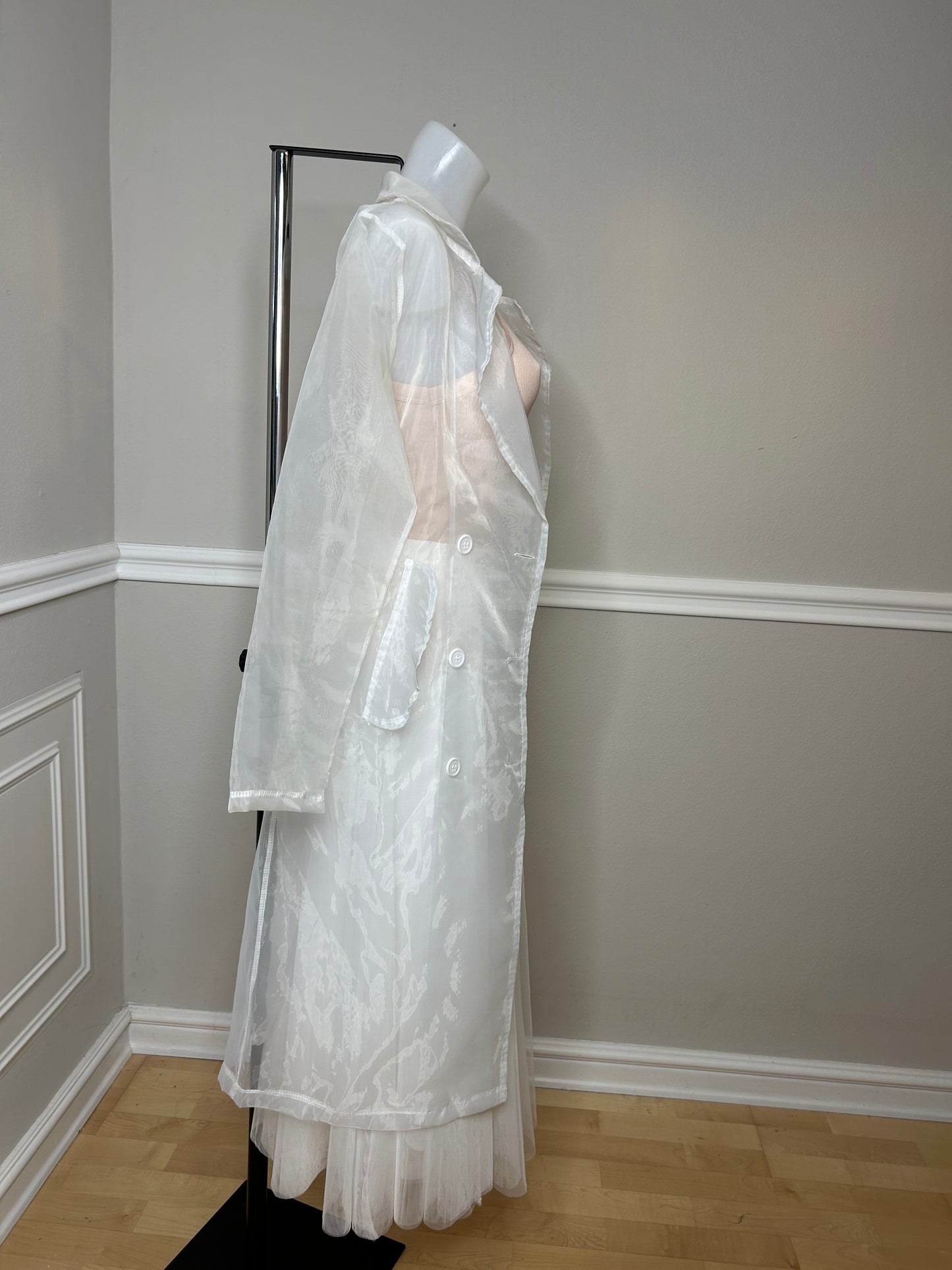 Organza Trenchcoat "White Dream"